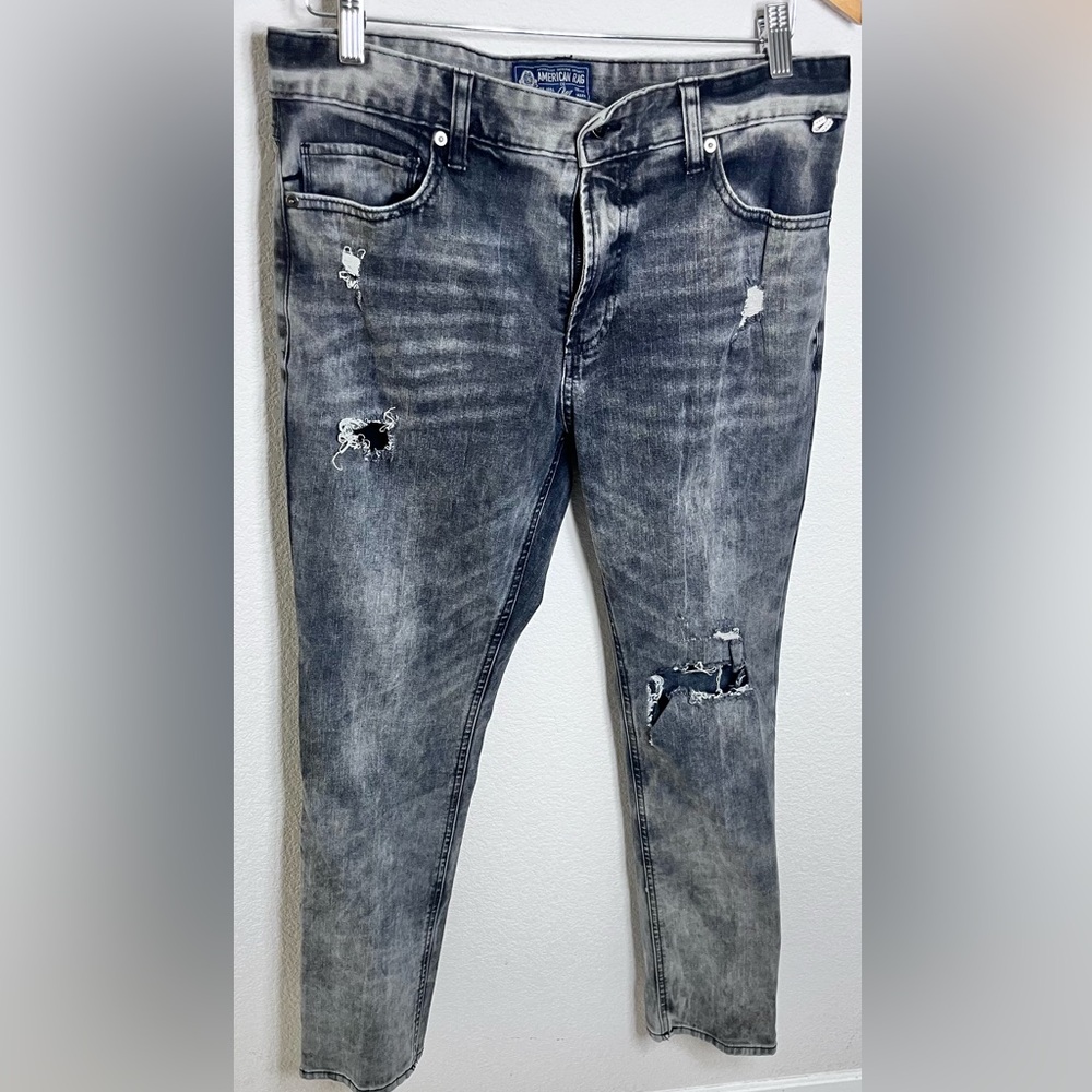 American Rag Charcoal Distressed Skinny Jeans